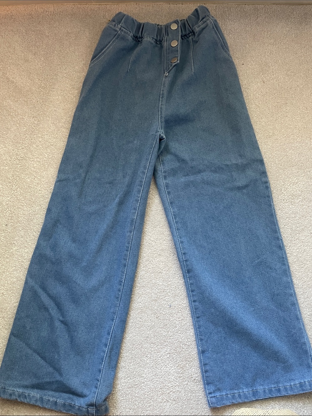 Amazon Women's Wide-Leg Jeans in Dark Blue